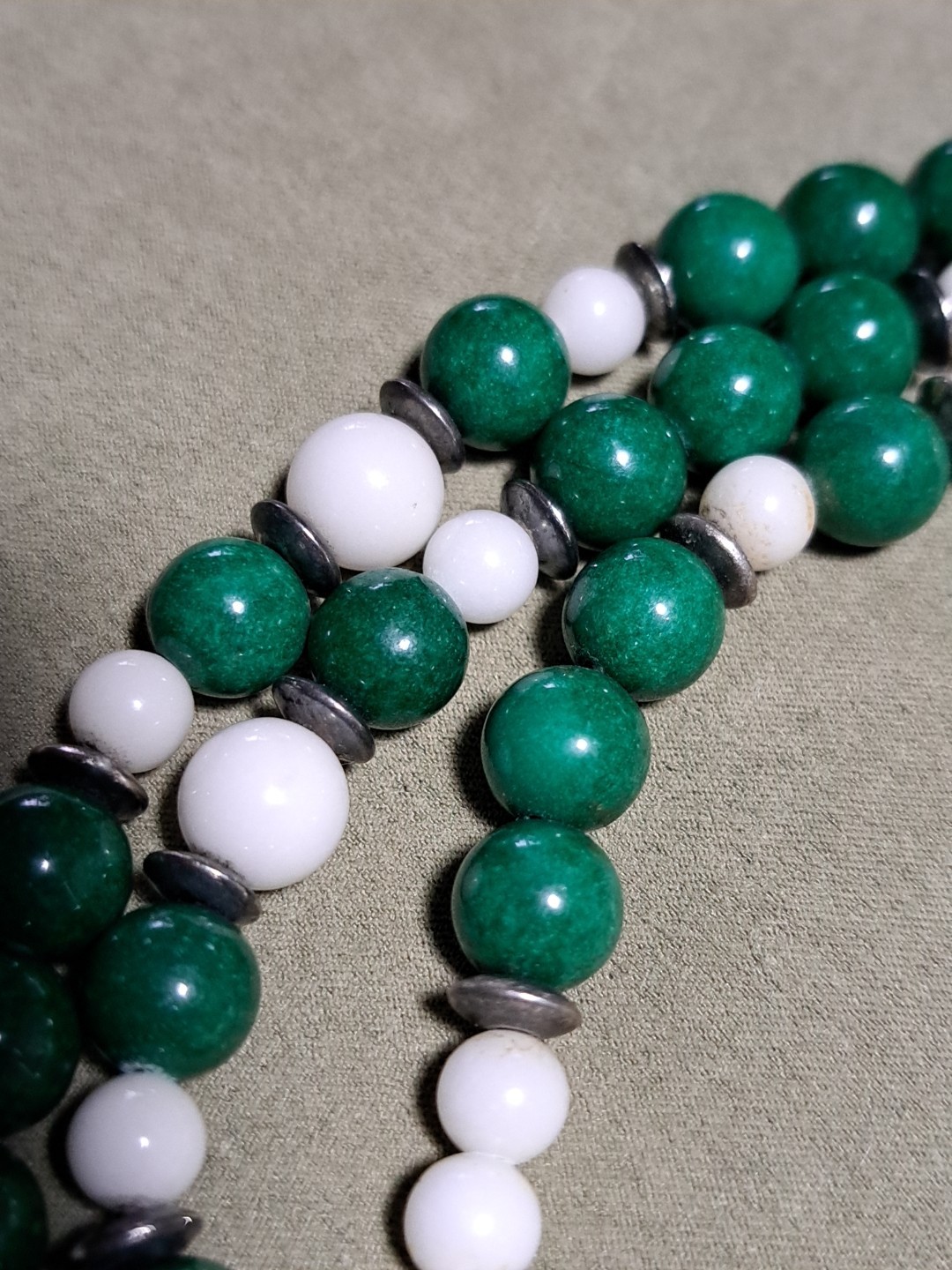 Vintage Mid 20th Century Gemstone 32″ Necklace