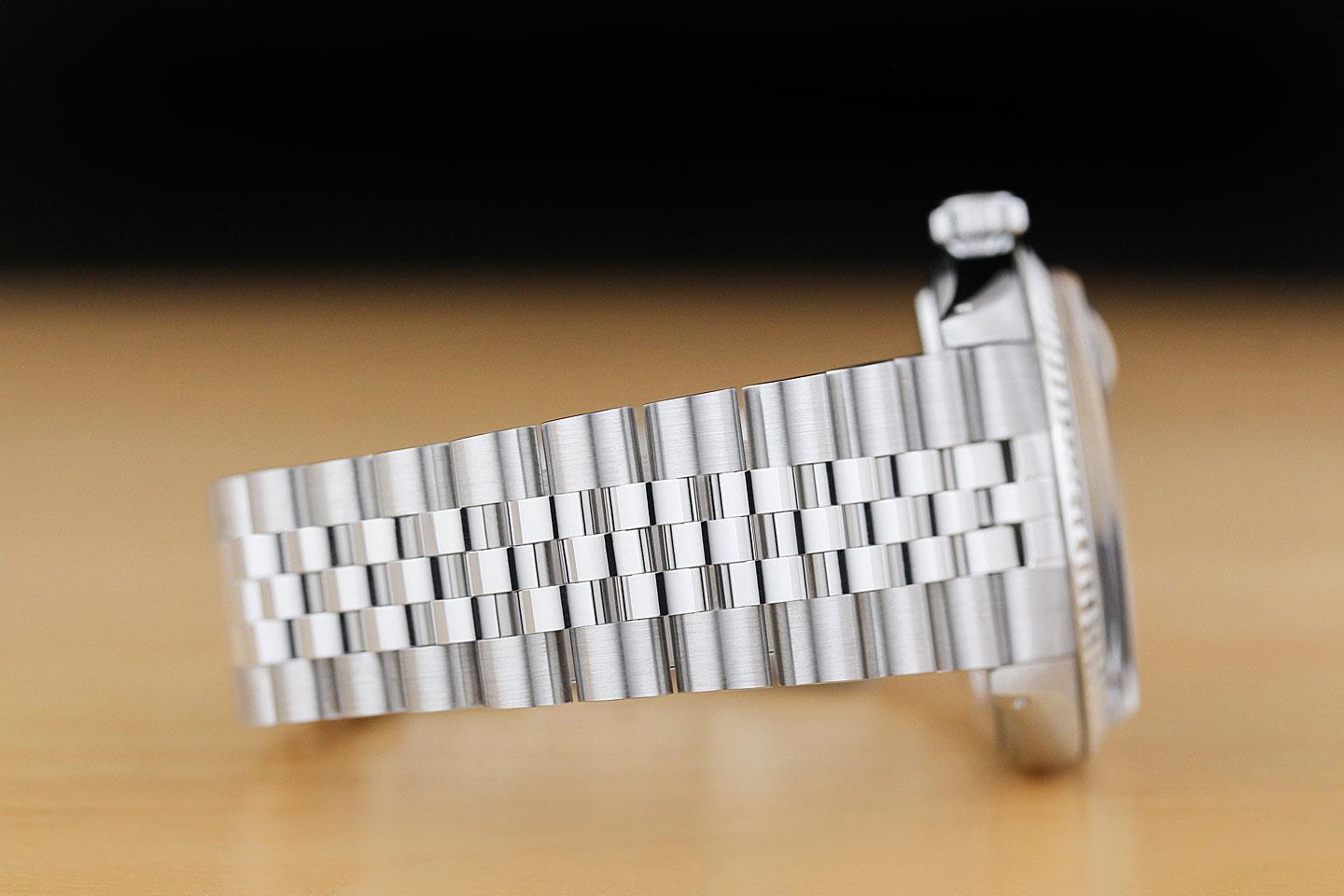 ROLEX MENS DATEJUST GREEN DIAL 18K WHITE GOLD STEEL WATCH w/ JUBILEE BRACELET