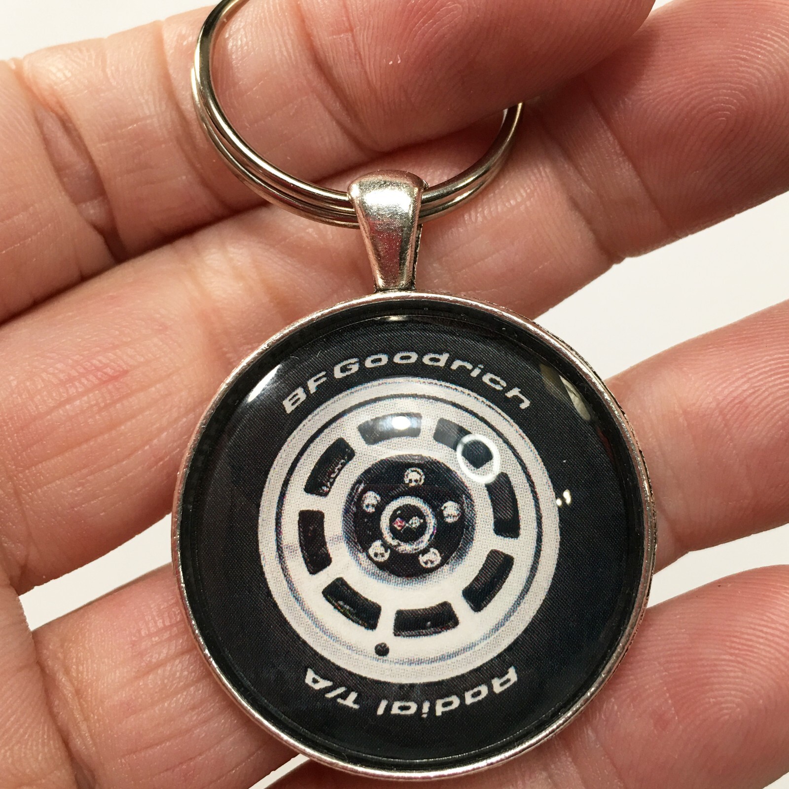 Vintage 1970’s Chevrolet Chevy Corvette Mag Wheel Keychain Reproduction