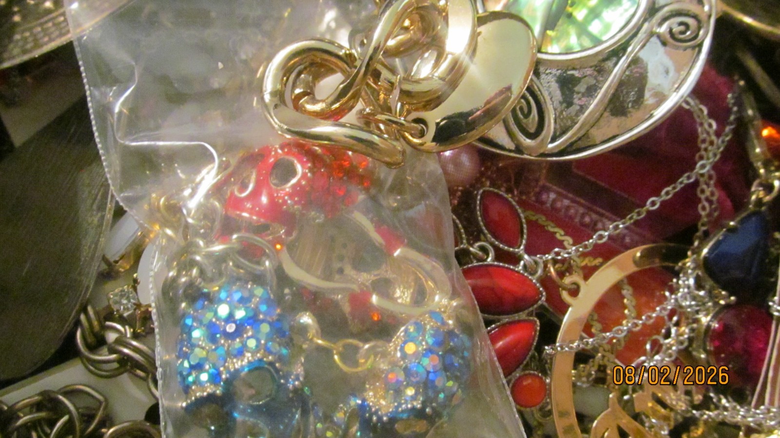 New/Vintage 10 lb junk drawer- jewelry supplies- good wearable jewelry