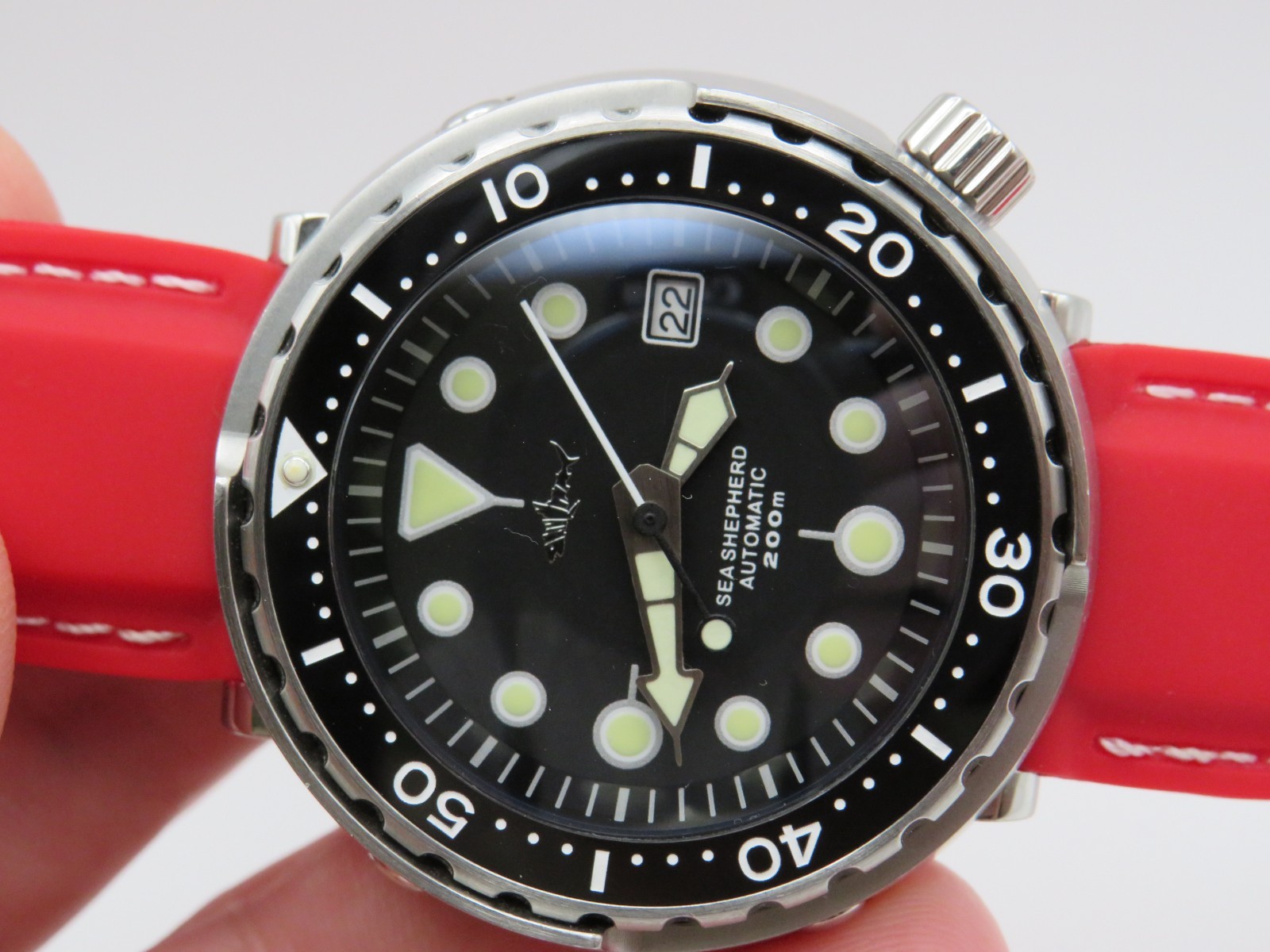 Heimdallr Sharkey Tuna Sea Shepard NH35 Automatic Dive Watch Stainless Steel