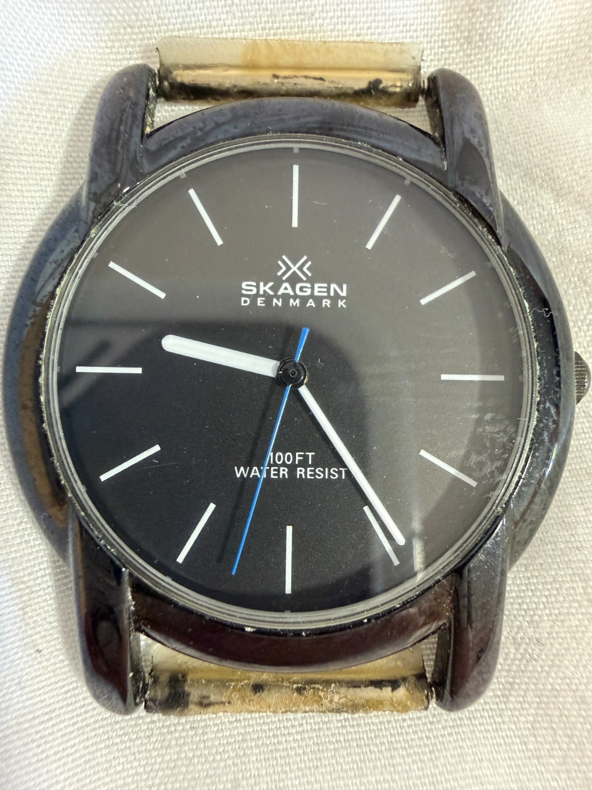 Skagen Denmark Ultra Slim Men’s Watch 102LGML Black Dial Quartz 100FT WR
