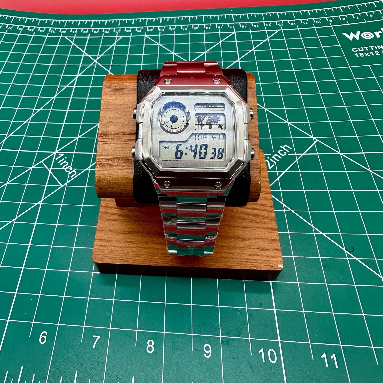 Custom Casio Royale | World Time | Stealth Metal Case Mod | AE1200WH | Sapphire