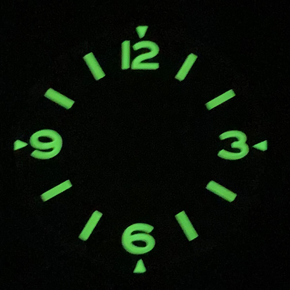 50-Fathoms 29mm Black Watch Dial Face Luminous Fit NH35 NH36 ETA2824 Miyota 8215