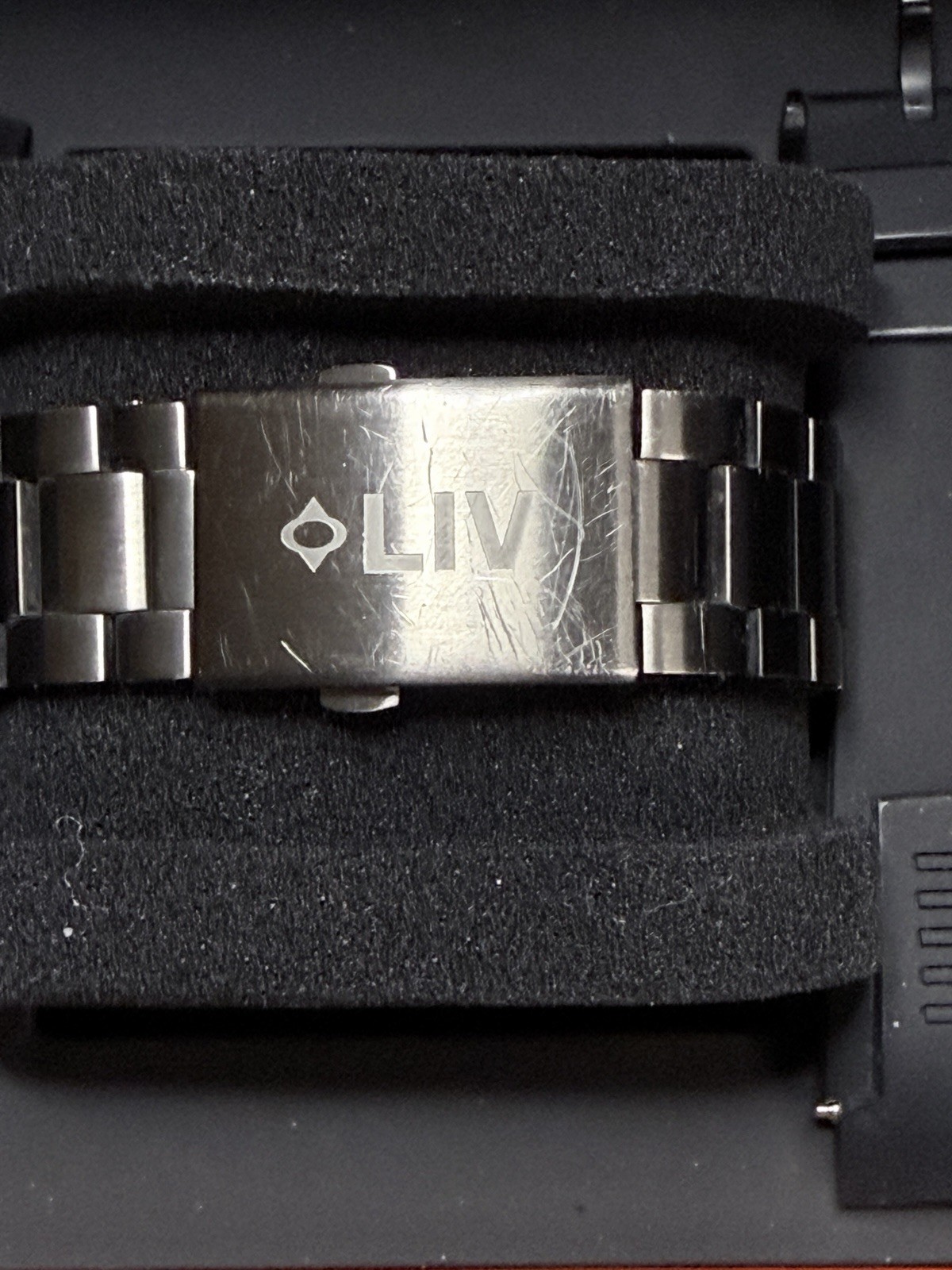 LIV GX1 Cool Gray Chronograph with Stainless Steel Bracelet & Black Silicone Stp