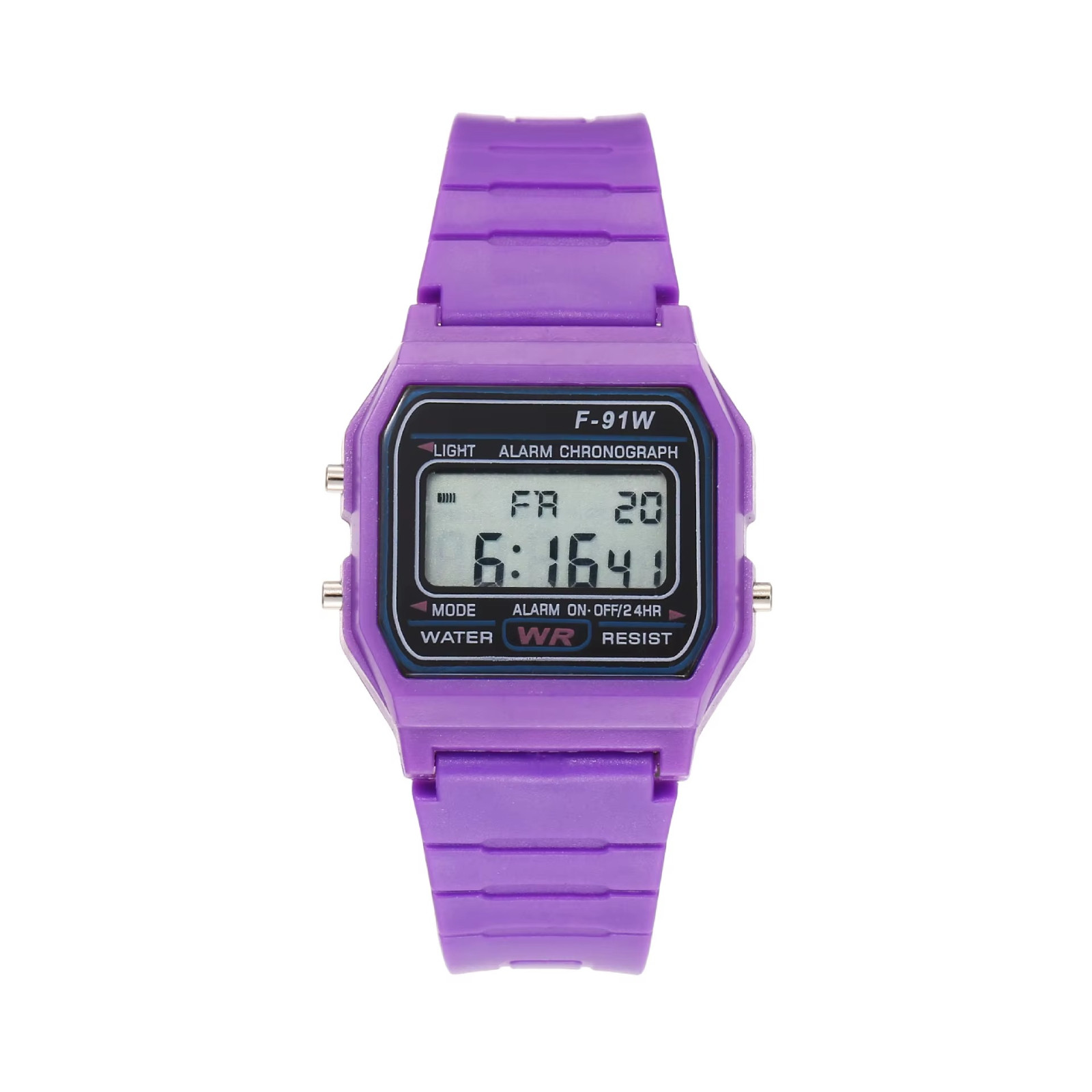 Kids Digital LED Sports Watch Alarm Stopwatch Rubber Strap F91W Style