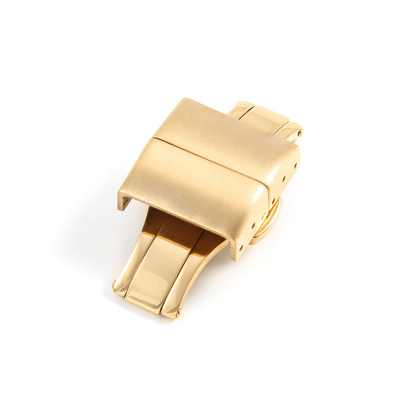 Butterfly Buckle Double Push Turtle Back Stainless Steel Strap Buckle 18 20mm