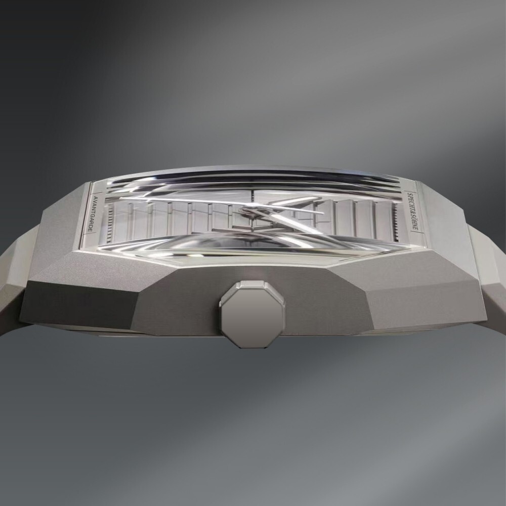 Men’s Quartz Octagon Watches Sapphire Glass Rubber Strap 50M Waterproof Luminous