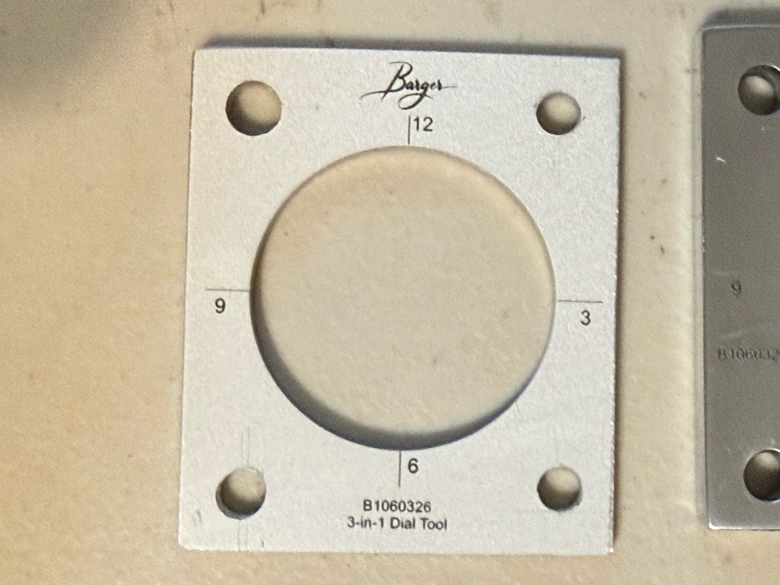 Watch dial 3-in-1 Tool: Precision Dial Foot Template, Heat Sink, Dial Holder
