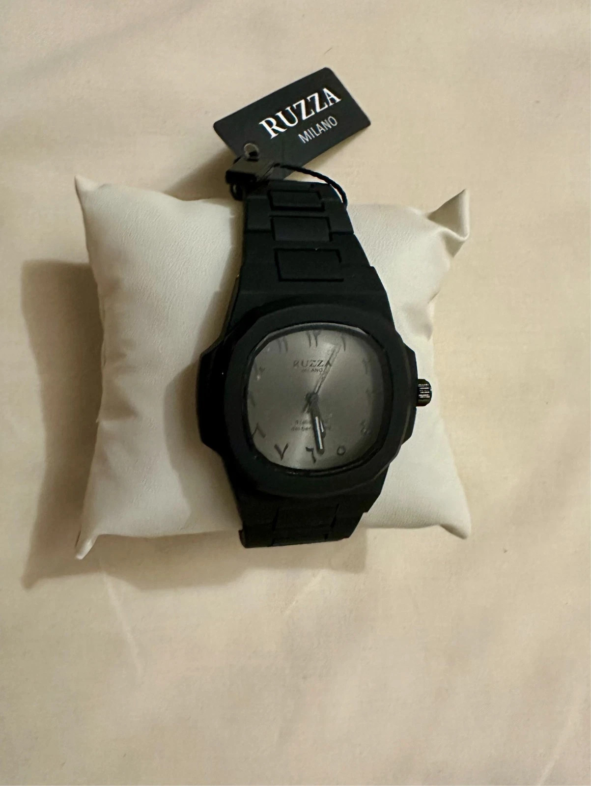 RUZZA WATCH Black Anthracite Arabic Watch OUT OF PRODUCTION Arabic Numbers NEW