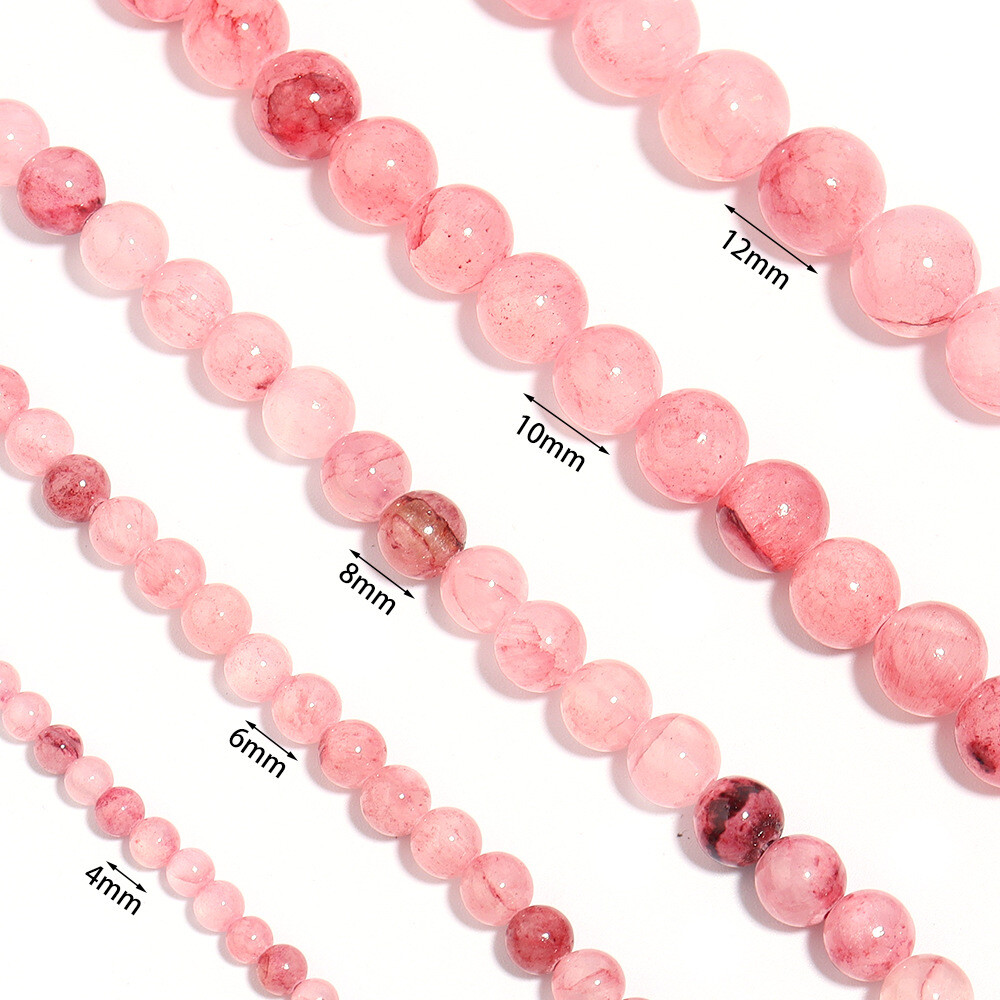 4-12mm Natural Stone Persian Jade Round Spacer Beads for Bracelet Jewelry Making