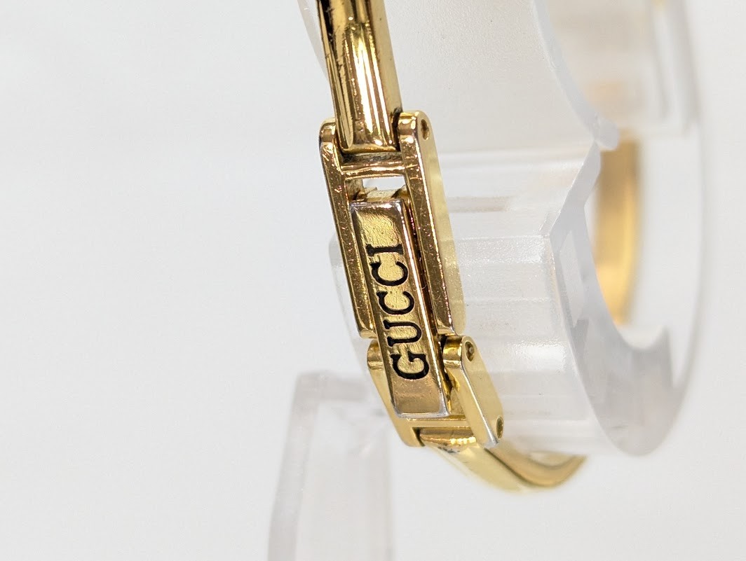 GUCCI Change Bezel 11/12.2 Watch Quartz Gold BOXED Women’s Working Authentic