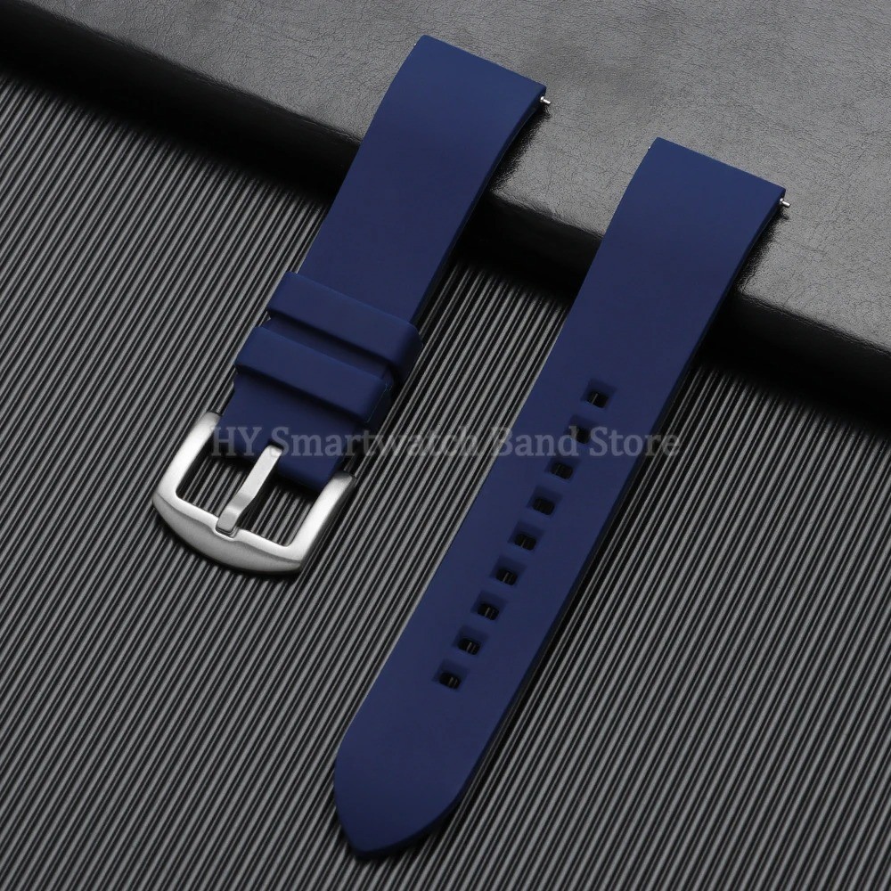 Universal Silicone Watch Strap 18-24mm Quick Release Rubber Sport Band