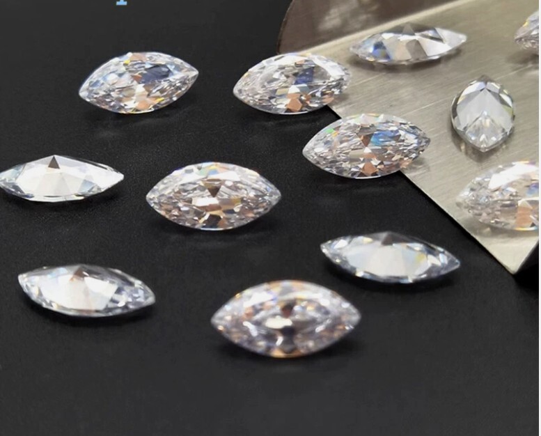 3.5 x 7 mm Marquise Cut Loose CVD Diamond 10 Pcs Lot Lab-Grown 3 Ct Certified