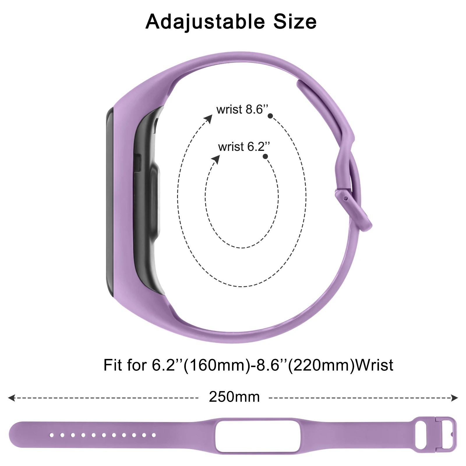 Replacement Strap for Samsung Galaxy Fit 2 Silicone Watch Band Wristband UK.