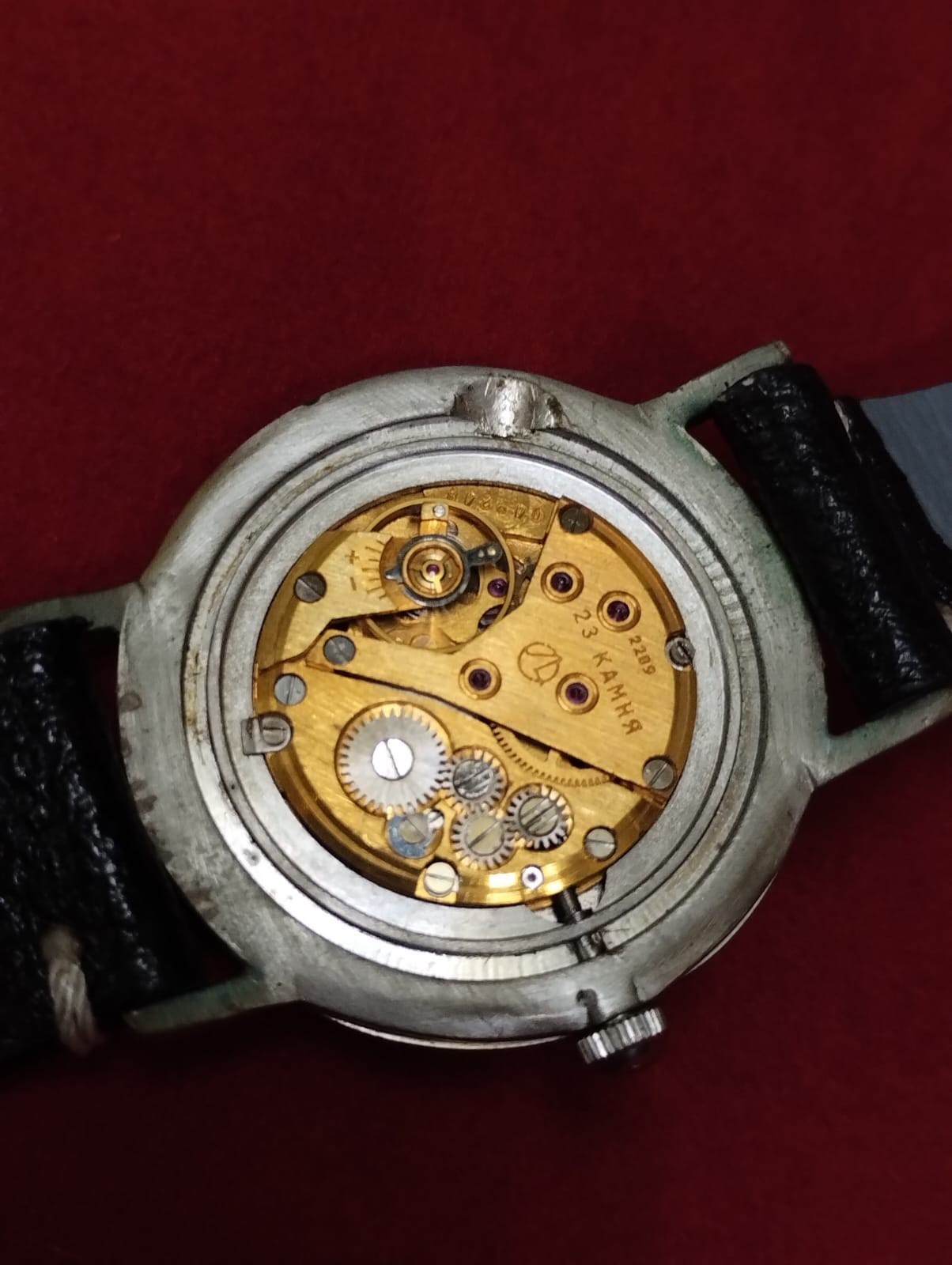 Vintage Favre leuba Black color original men swiss working wrist watch.048 rare