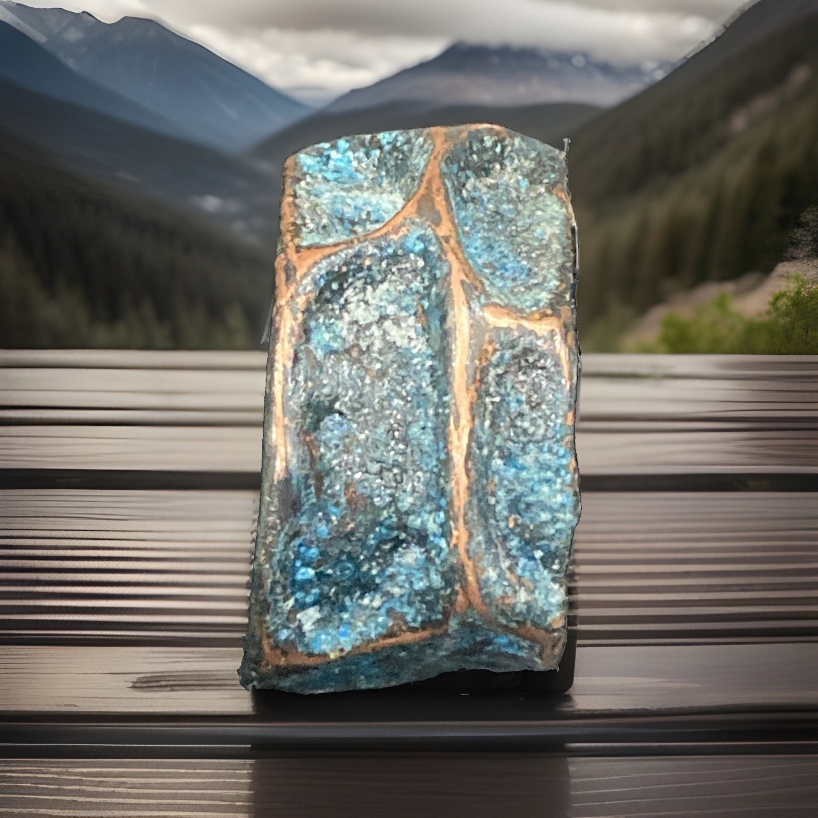 Wide Blue Patina Textured Copper Cuff Bracelet, size 6 to 6 1/4