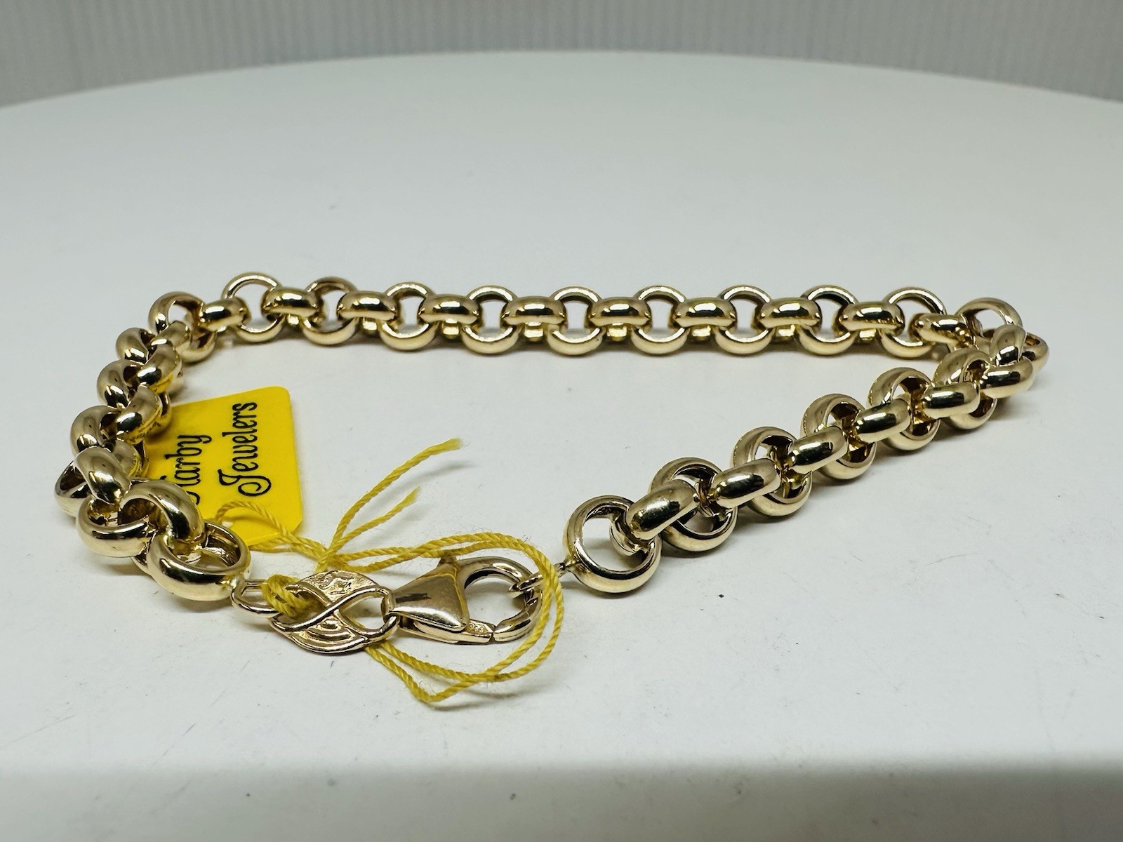14k Gold Rolo Link Bracelet – 6.5 mm