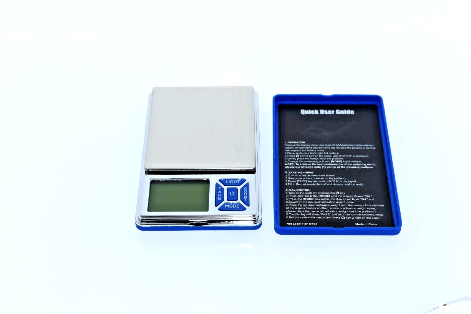 FUZION VP-100 PROFESSIONAL DIGITAL MINI SCALE- 100G X 0.01G-COLOR-BLUE