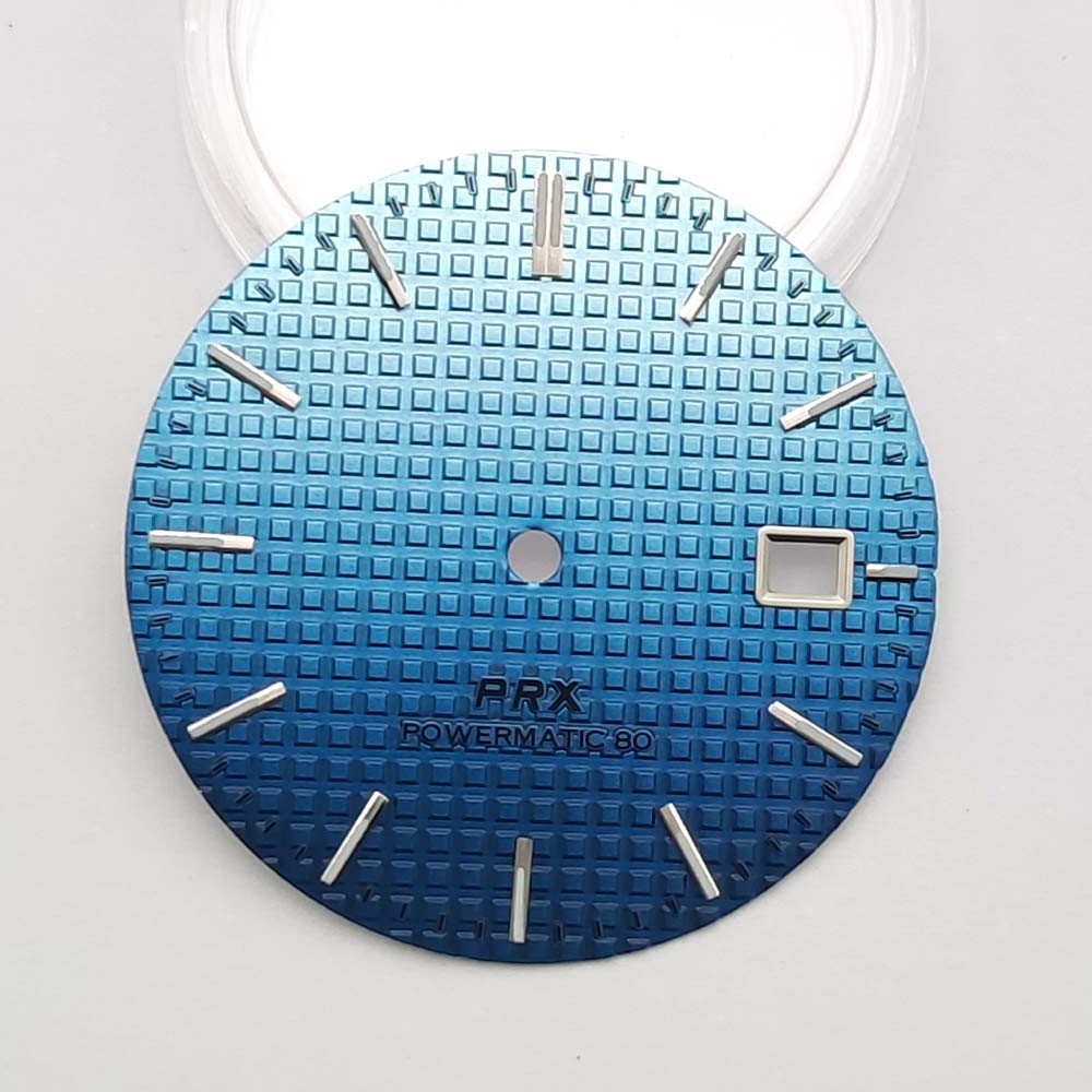 31.8mm NH35 Dial PRX Blue Orange Black for 4R/NH36/NH35 Movement Watch Parts