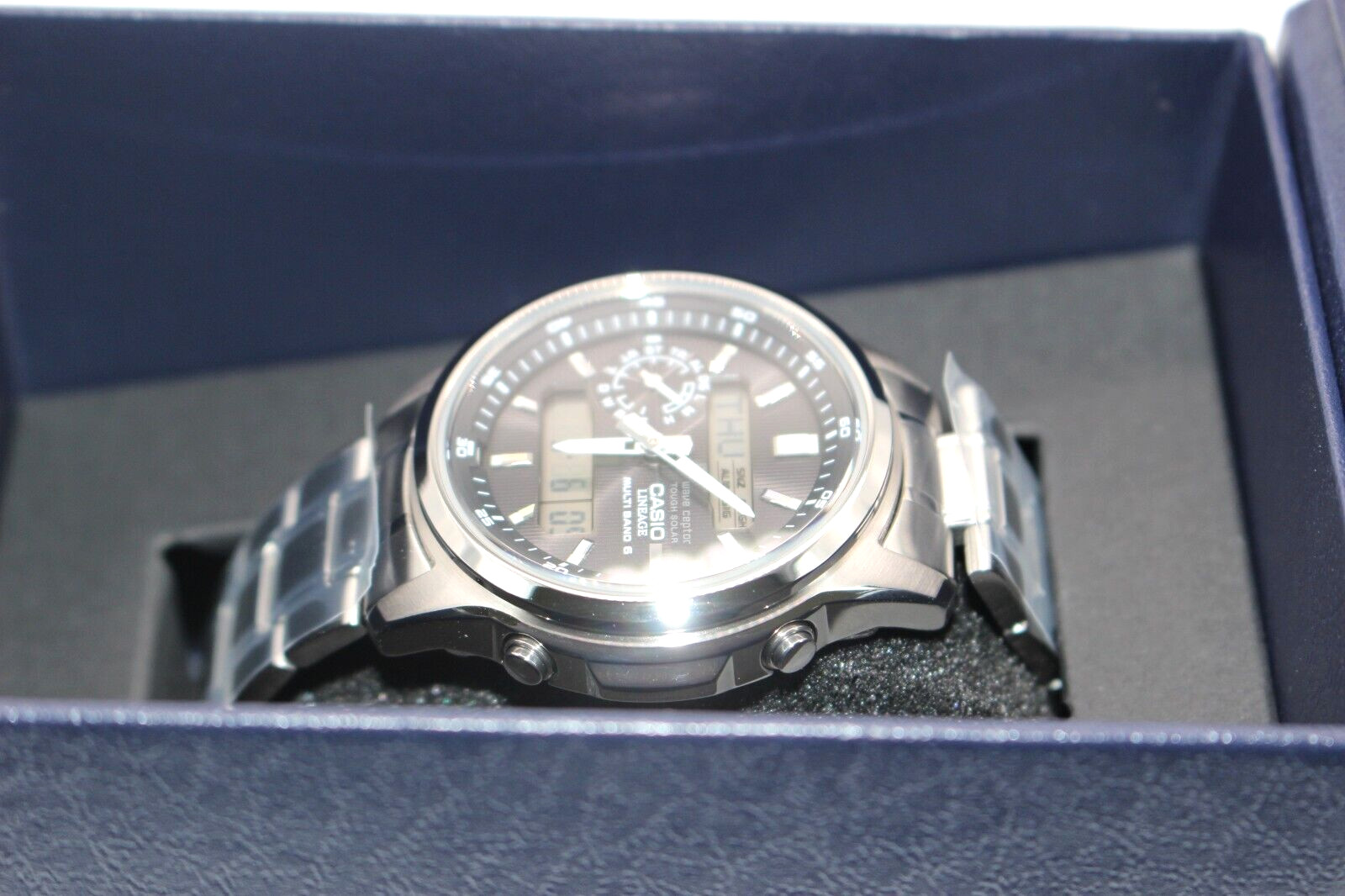 CASIO LINEAGE LCW-M300D-1AJF Solar Atomic Radio Analog Digital Men’s Watch Gift