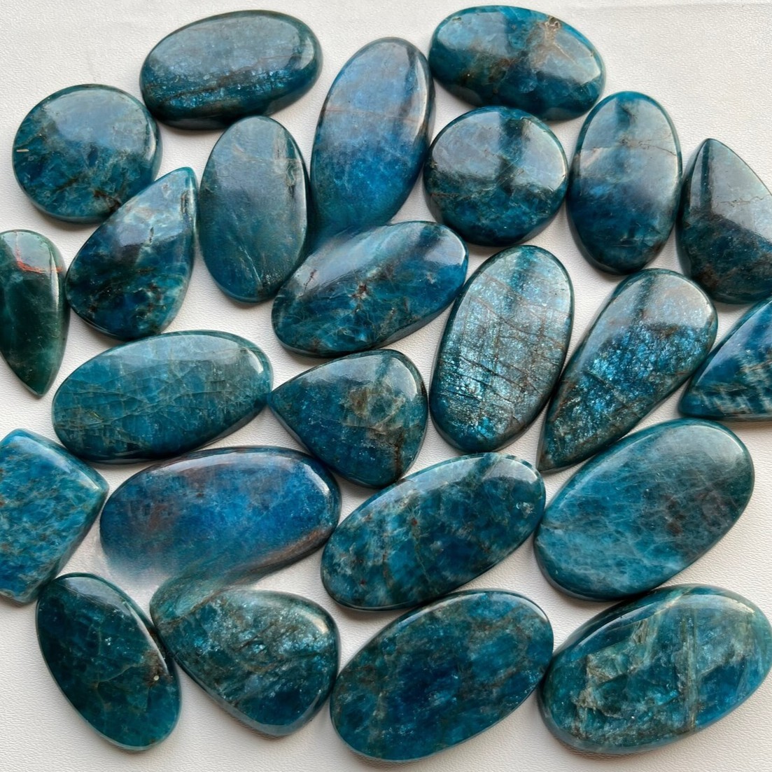 Natural Neon APATITE Loose Ethical Cabochon Gemstone