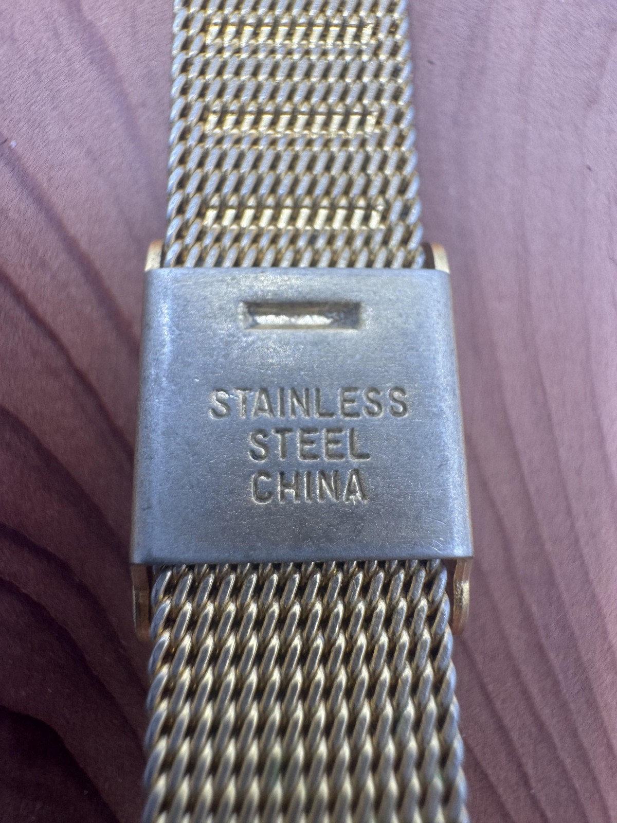 Kathy Ireland Watch Womens Gold Silver Tone Mesh Quartz Japan Movt K1825 V377