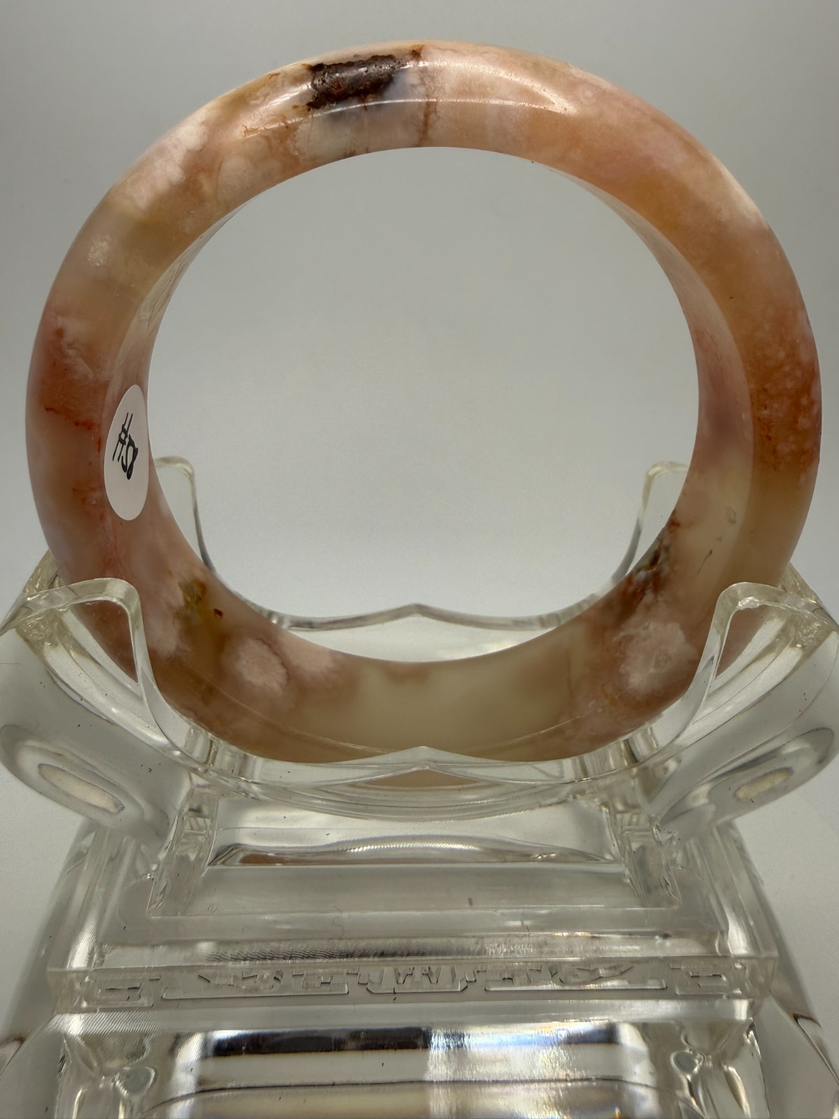 Natural Sakura Flower Agate Bangle – Size 58mm – B5-4181