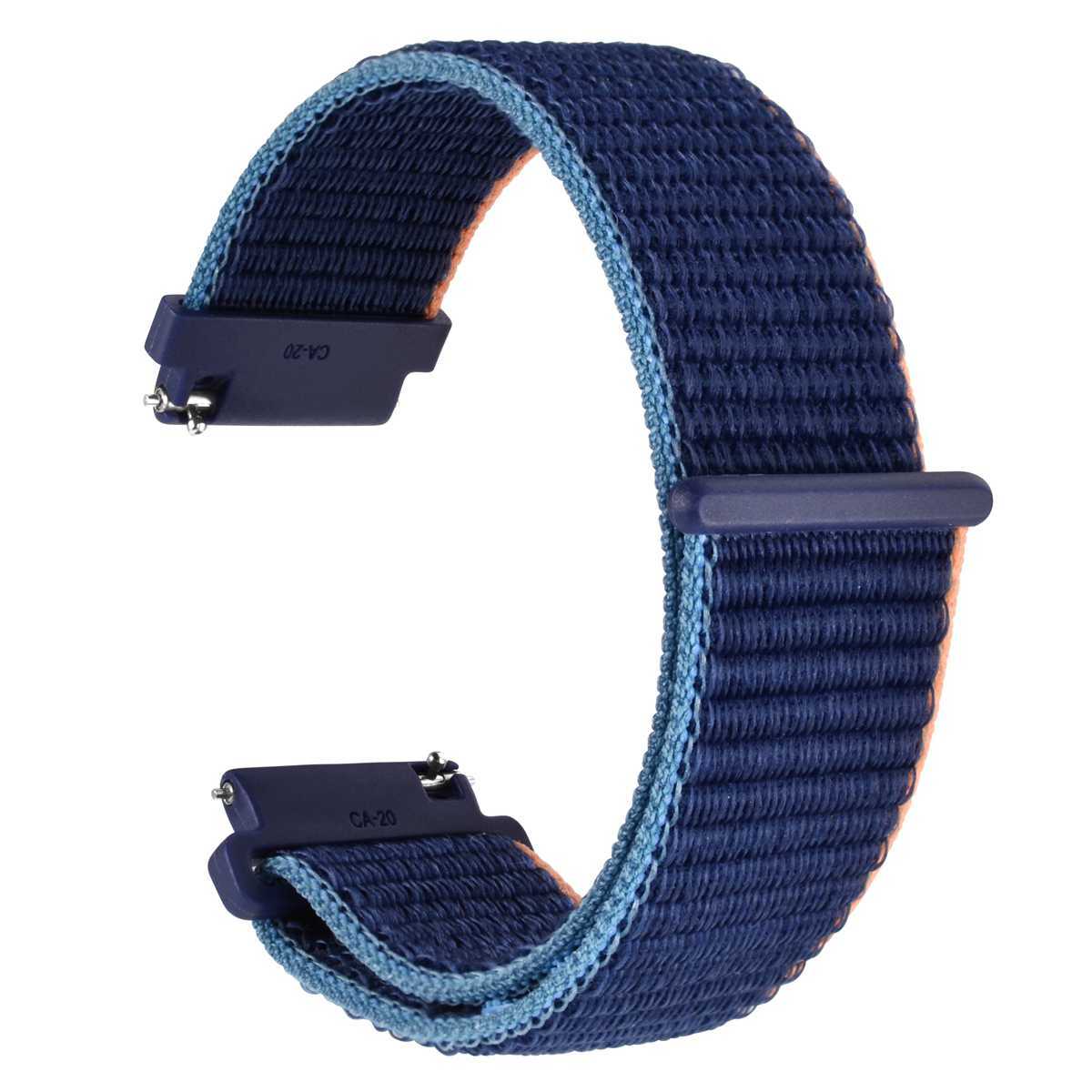 WOCCI Nylon Sport Watch Strap Band 16mm 18mm 20mm 21mm 22mm Soft and Breathable