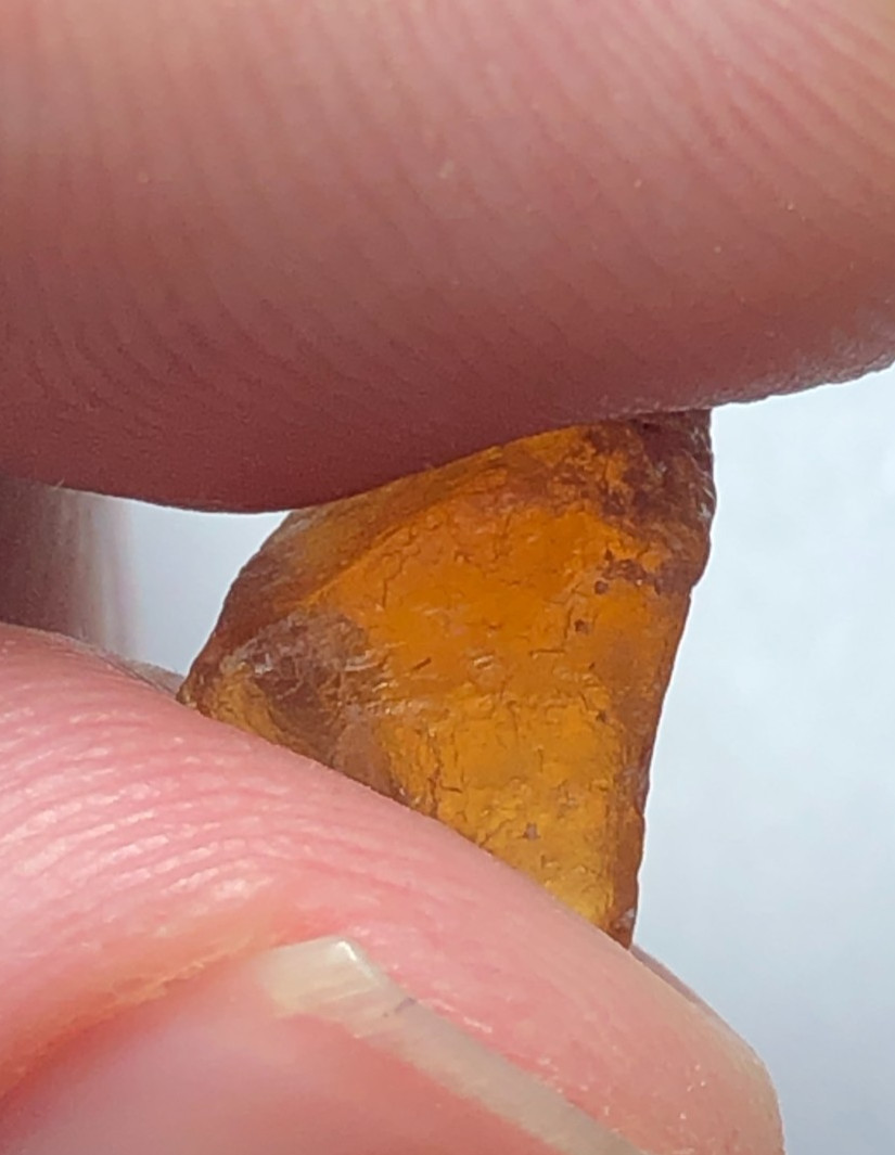 60 carat Natural facet rough quality hessonite garnet from Africa loose gemstone