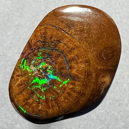 Vibrant Green & Violet 11ct Natural Australian Solid Matrix Boulder Opal * Video
