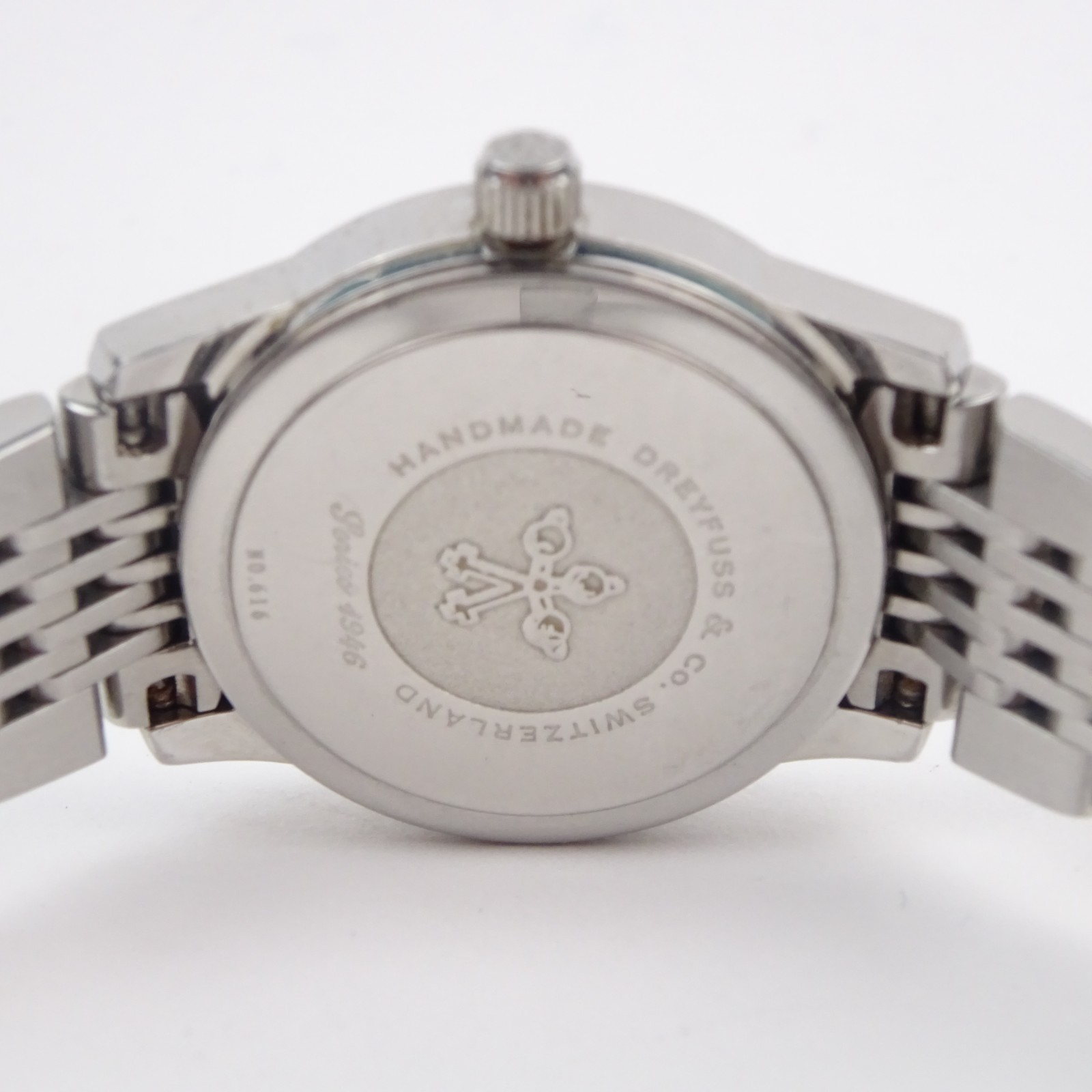 Dreyfuss & Co 1946 Watch Stainless Steel Silver Dial Classic Women’s