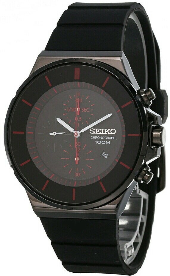 Seiko Chronograph 100m Rubber Band Men’s Watch SNDD61P1