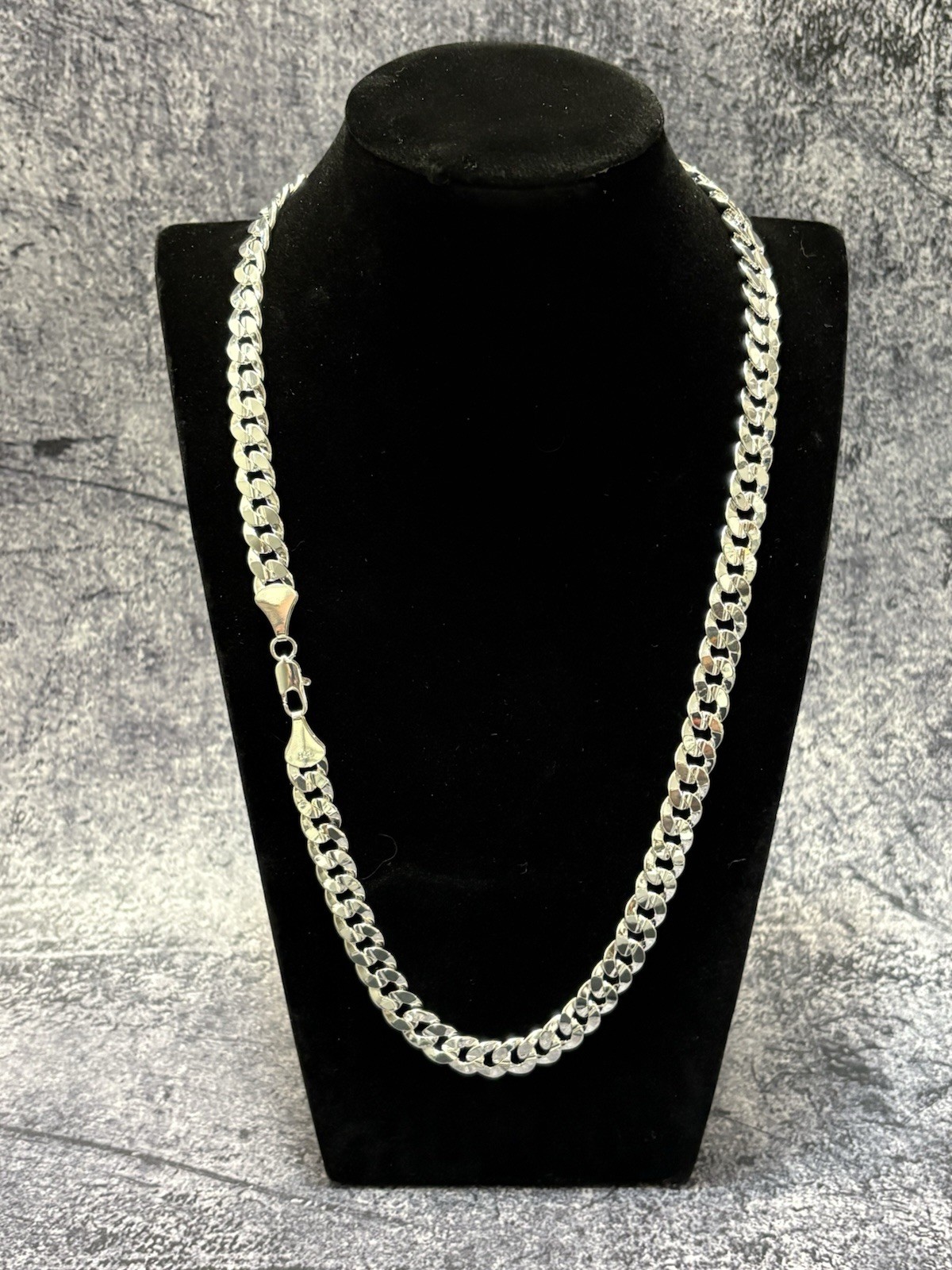 Silver Filled Cuban Chain, 22” , 9mm Thick, Stamped 925. Stunning!