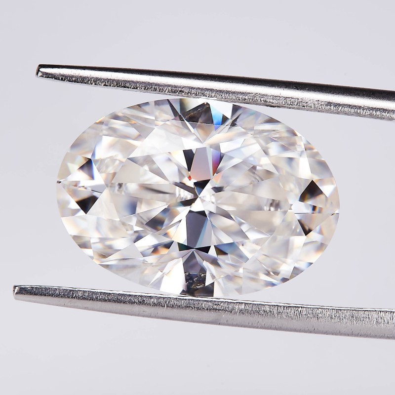 US 1-8ct Excellent Oval Cut D Color Loose Moissanite Stone VVS1 GRA Certificate