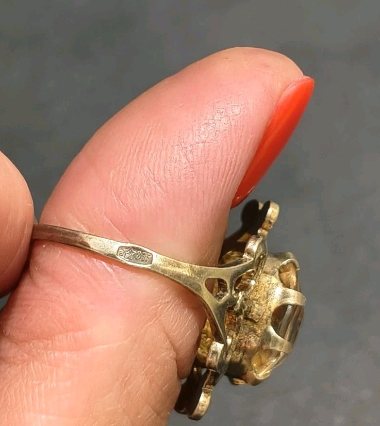Vintage Silver 875 Ring Soviet Women’s Jewelry