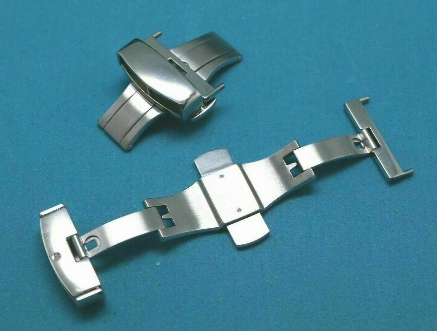 1 – 10 Pcs 22mm Quality Swiss 316L Stainless Push Button Deployment Buckle