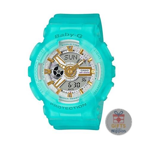 Casio Baby-G BA-110SC-2AJF Women’s Blue Sea Glass Colors Quartz Watch New