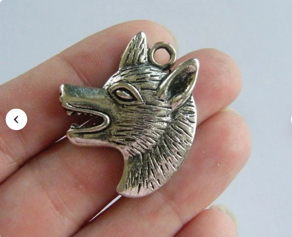 Large 3D WOLF HEAD ANIMAL Pendant on 18″ 925 Plated Sterling Silver Necklace