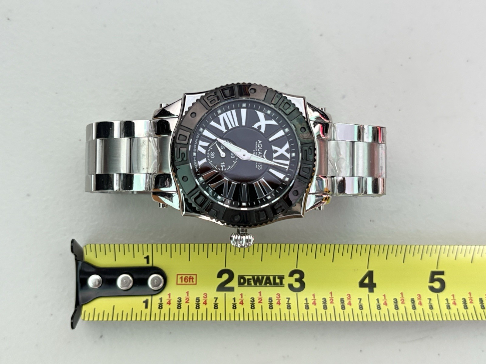 Aquaswiss Swissport SW1162G0067 Mens Watch Black Roman Numeral Dial Unworn