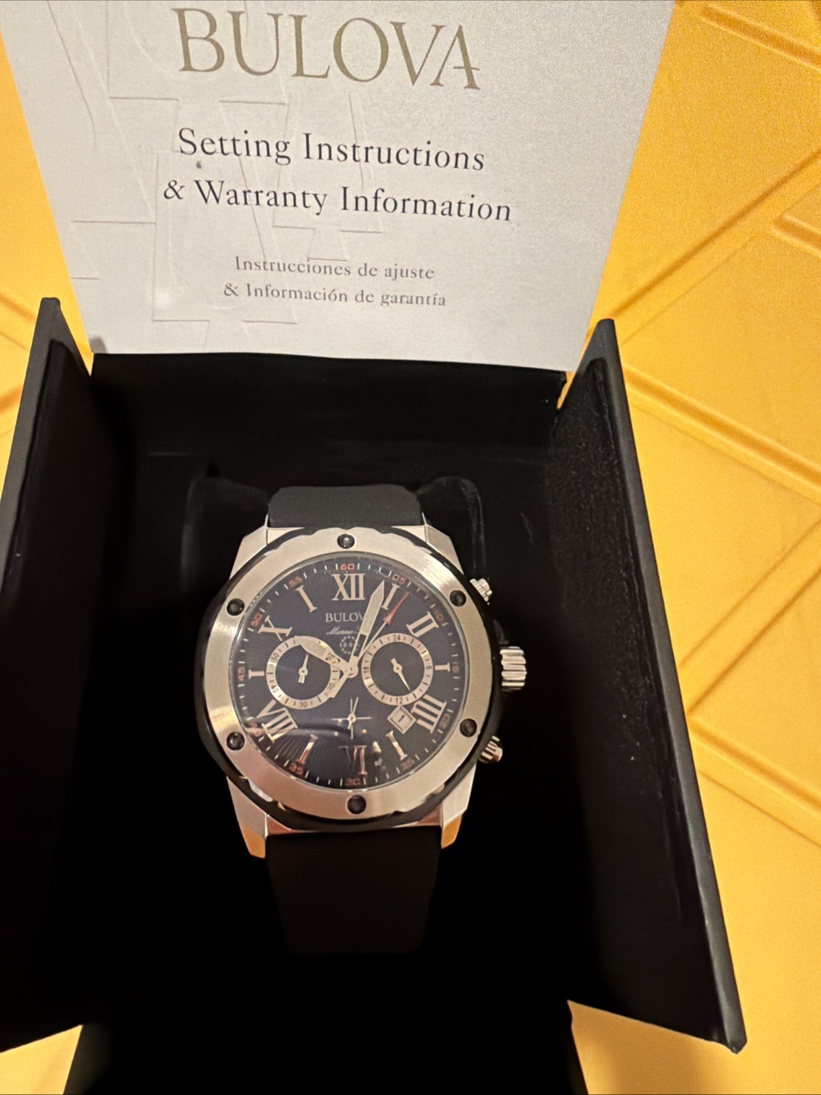 Bulova Men’s Watch 98B258 New In Box With Tags See Pictures