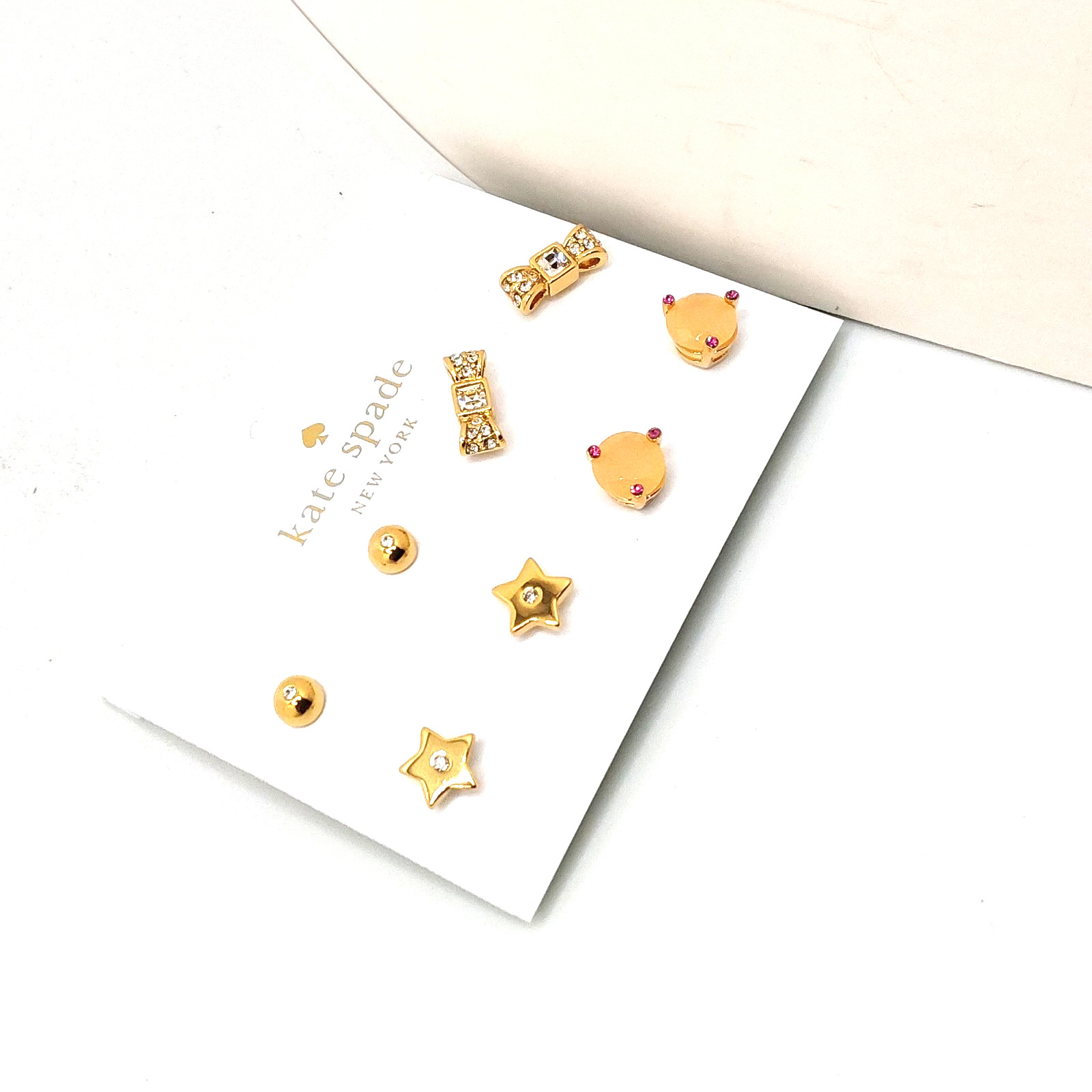 Kate Spade New York Four Beautiful Assorted Pairs Stud Earrings
