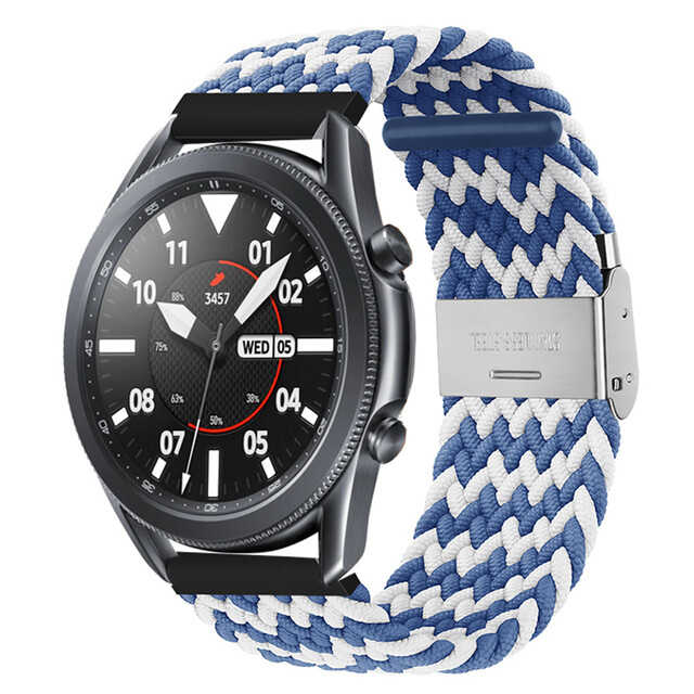 Samsung Galaxy Watch 4 3 Classic Active 2 Braided Elastic Woven Nylon 20mm Band