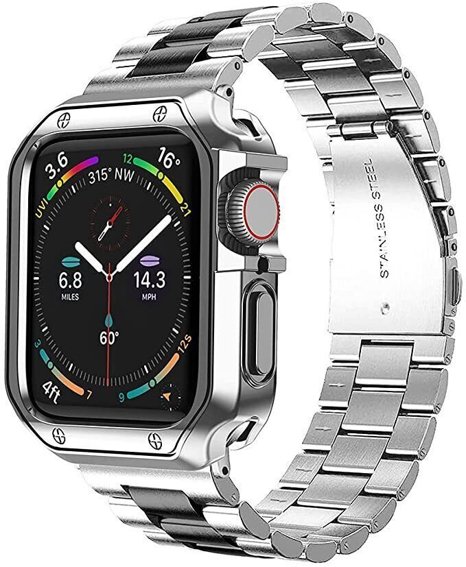 Stainless Steel Band Strap+TPU Case For Apple Watch Series 11 10 9 8 7 6 Ultra 3