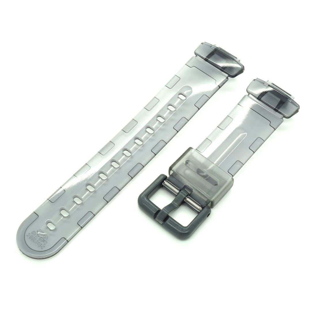 Genuine Casio Grey Translucent Watch Band Strap Jelly Baby-G BG-169A-8V BG169R-8