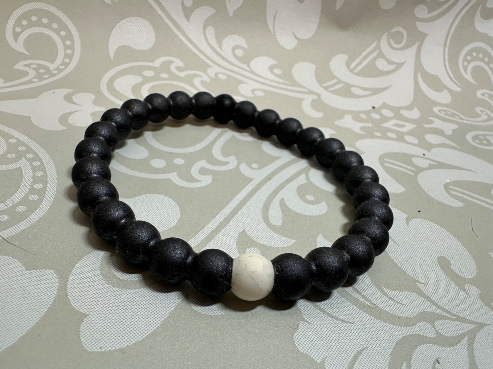Boho Chic Bracelets Faux Turquoise Beaded Hematite Goldstone Rubber
