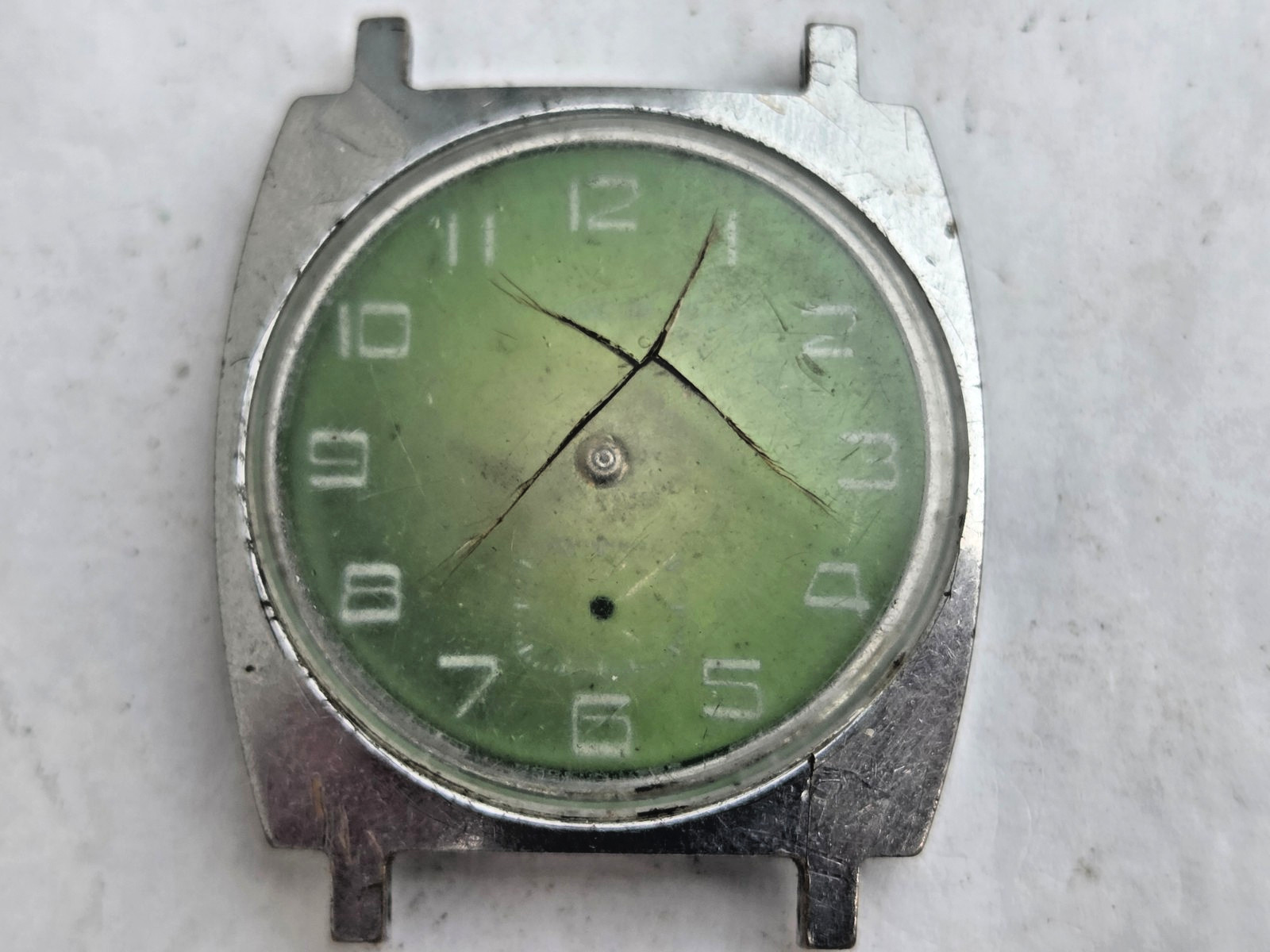 Russian Wristwatch Watch Pobeda , Victory . Not working for parts .