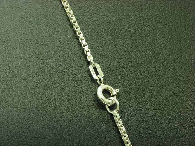 835 Silver Necklace & 925 Sterling Silver Heart Pendant / 65.5cm / 6.0g