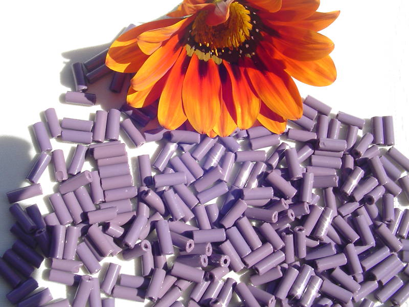 Wampum Old French Glass Tube Beads 5 Colors/size 3.5-4x10mm Crafts Jewelry/ 1oz