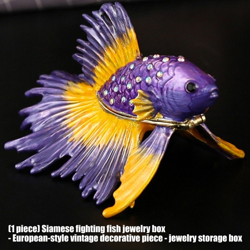 Zinc Alloy Decorative Jewelry Box Storage Container Handmade Decorative Ornament